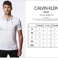 Ck Polo Shirt Size Chart