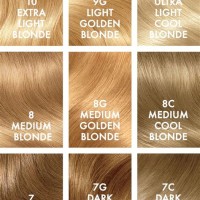 Clairol Hair Color Chart Blonde