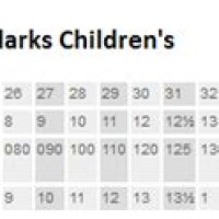 Clarks Childrens Shoes Size Chart