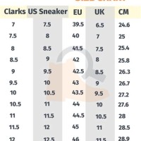 Clarks Shoe Size Chart Uk To Us