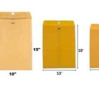 Clasp Envelope Size Chart