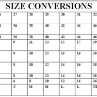 Clothing Size Conversion Chart Brazil Usa