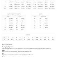 Club Monaco Size Chart Mens