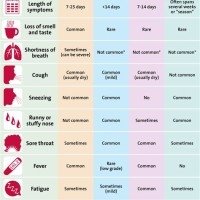 Cold Vs Allergies Chart