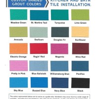 Color Chart For Tile Grout