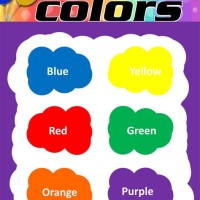 Color Chart With Names For Kindergarten