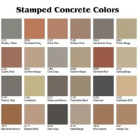 Colored Concrete Color Chart