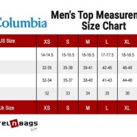 Columbia Clothing Size Chart