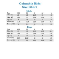 Columbia Toddler Size Chart