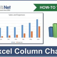 Column Chart Excel Template