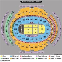 Concert Seat Number Madison Square Garden Seating Chart