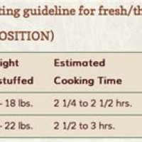 Convection Oven Turkey Time Chart