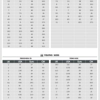 Converse One Star Size Chart