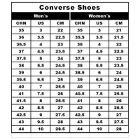 Converse Shoe Lace Size Chart