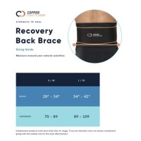 Copper Fit Back Brace Size Chart