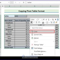 Copy Pivot Chart Format Excel 2016