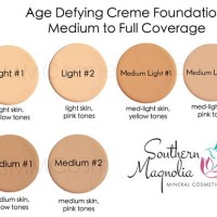 Cosmetics Foundation Color Chart