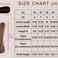 Cow Boot Size Chart