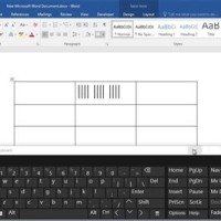 Create A Tally Chart In Word