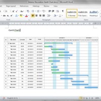 Create Gantt Chart In Word