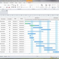 Create Gantt Chart Using Pivot Table