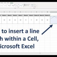 Create Line Chart In Excel Cell