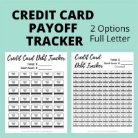 Credit Card Debt Payoff Chart