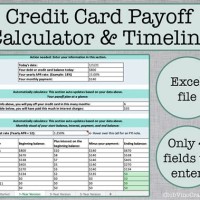 Credit Card Payoff Chart Excel