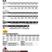 Crossland Fleece Vest Size Chart