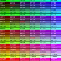 Css Hex Code Color Chart