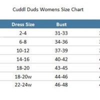 Cuddl Duds Leggings Size Chart