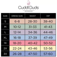 Cuddl Duds Size Chart Qvc