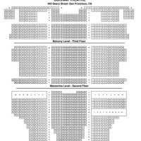 Curran Theatre San Francisco Seating Chart