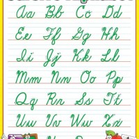 Cursive Letter Chart To Print