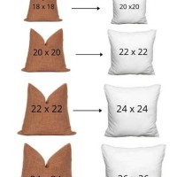 Cushion Cover Sizes Chart Uk