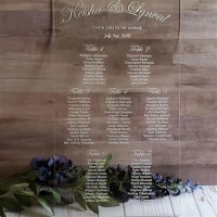 Custom Wedding Seating Chart Sign