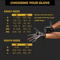 Cutters Youth Football Gloves Size Chart