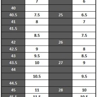 Cycling Shoe Size Chart Giro