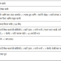 Daily Healthy Food Chart In Marathi