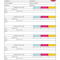 Daily Medication Chart Template