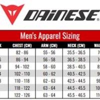 Dainese Hard Shorts Size Chart