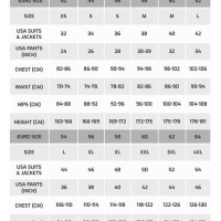 Dainese Leather Jacket Size Chart