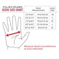 Dakine Snowboard Gloves Size Chart