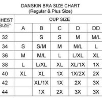 Danskin Now Sports Bra Size Chart