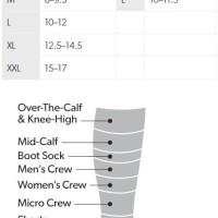 Darn Tough Socks Size Chart