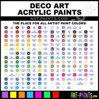 Decoart Americana Color Chart