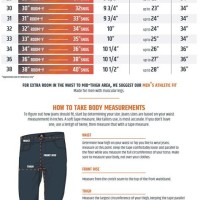 Decree Jeans Size Chart