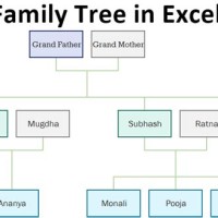 Descendant Chart Template Excel