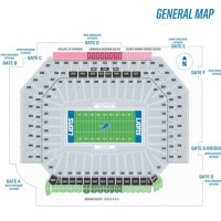 Detroit Lions Seating Chart With Seat Numbers