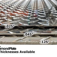 Diamond Plate Thickness Chart